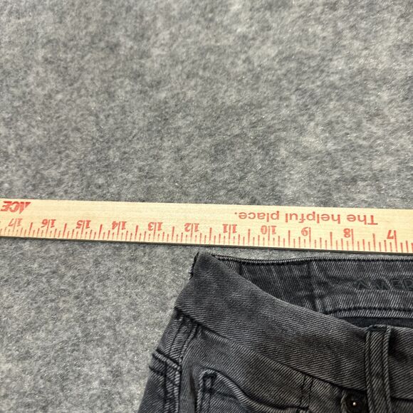 American‎ Eagle Stretch Women's Curvy Mom Jeans Size 00 Black Dark Wash Denim - Picture 2 of 11